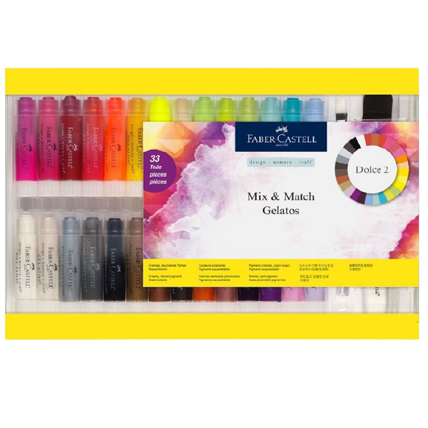 SET GELATOS 33 PIEZAS MIX & MATCH FABER CASTELL