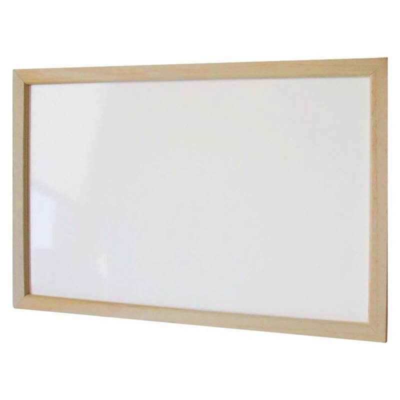 PIZARRA BLANCA 40 X 60 CMS. MARCO DE MADERA ARTE TOP