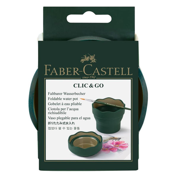 VASO DE AGUA CLIC & GO FABER CASTELL