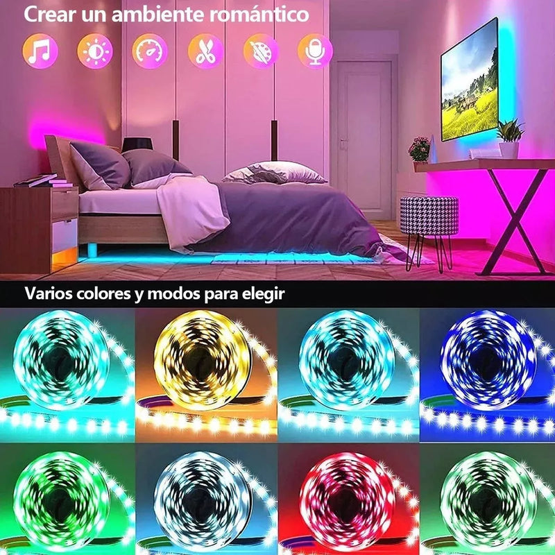 LUCES LED RGB PARA DECORACION 10 MTS