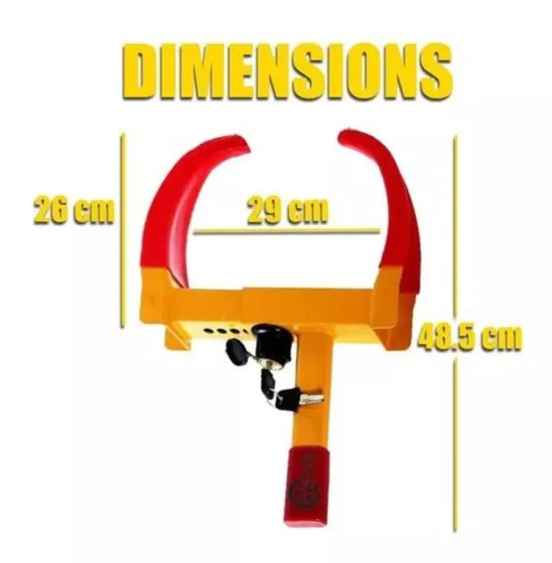 CANDADO ANTIRROBO ABRAZADERA BLOQUEO RUEDA
