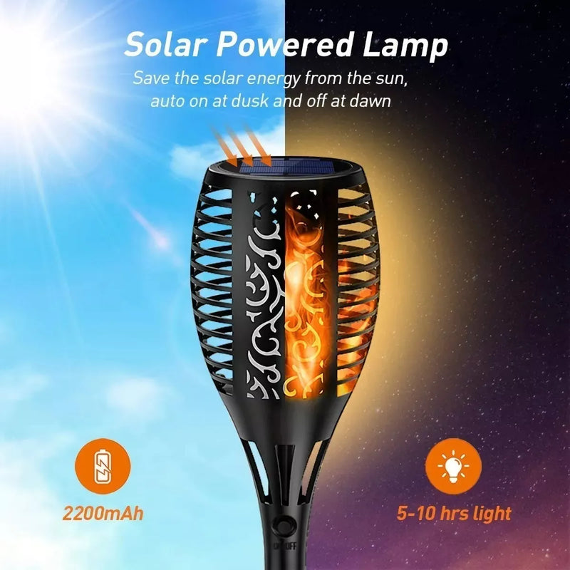 ESTACA SOLAR DECORATIVA CON SENSOR 60 CMS