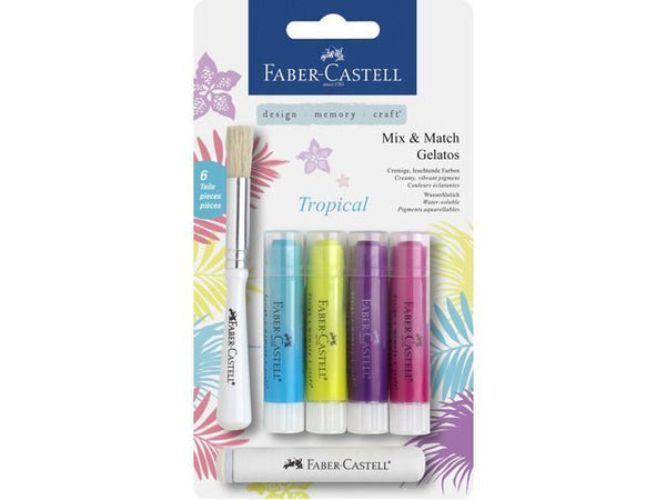 SET 4 GELATO TROPICAL FABER CASTELL