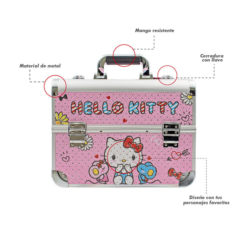 MALETA MAQUILLAJE COSMETICO HELLO KITTY