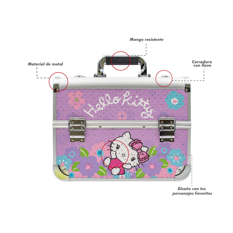 MALETA MAQUILLAJE COSMETICO HELLO KITTY