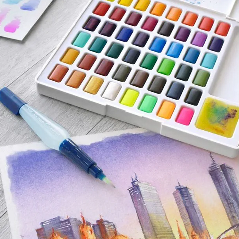 ESTUCHE CON 48 ACUARELAS FABER CASTELL