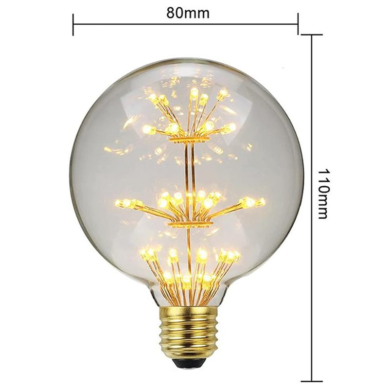 AMPOLLETA LED E27 DECORATIVA G150 2W