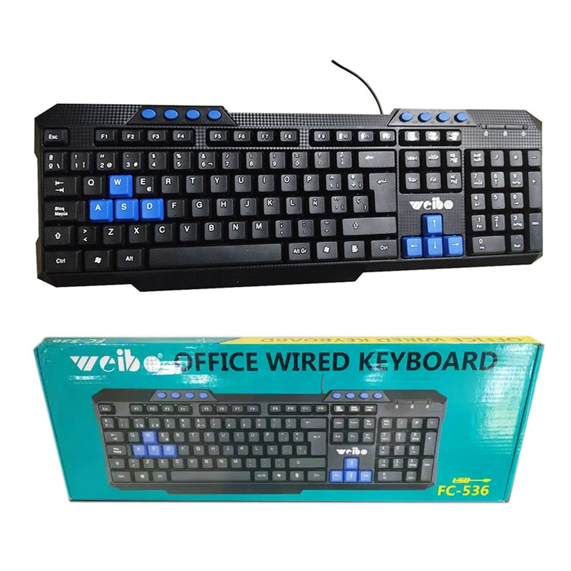 TECLADO WEIBO USB KEYBOARD FC-536