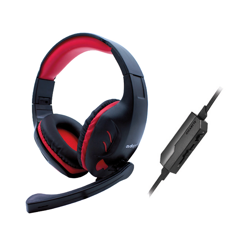 AUDÍFONOS GAMER JACK 3.5 PARA CONSOLA DE VIDEO JUEGO ROJO