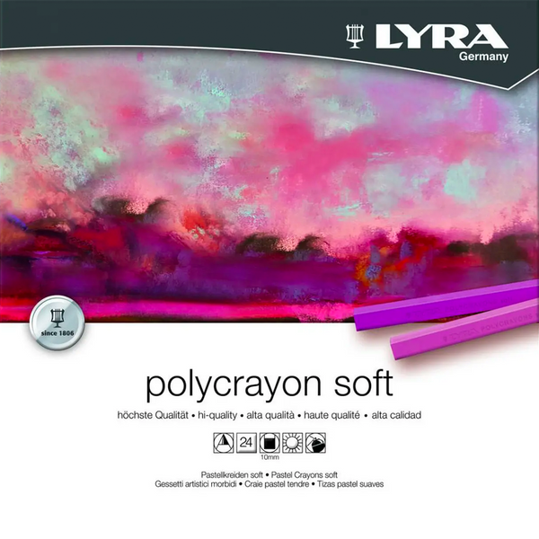 LYRA POLYCRAYONS SOFT - ESTUCHE 24 TIZAS ARTÍSTICAS