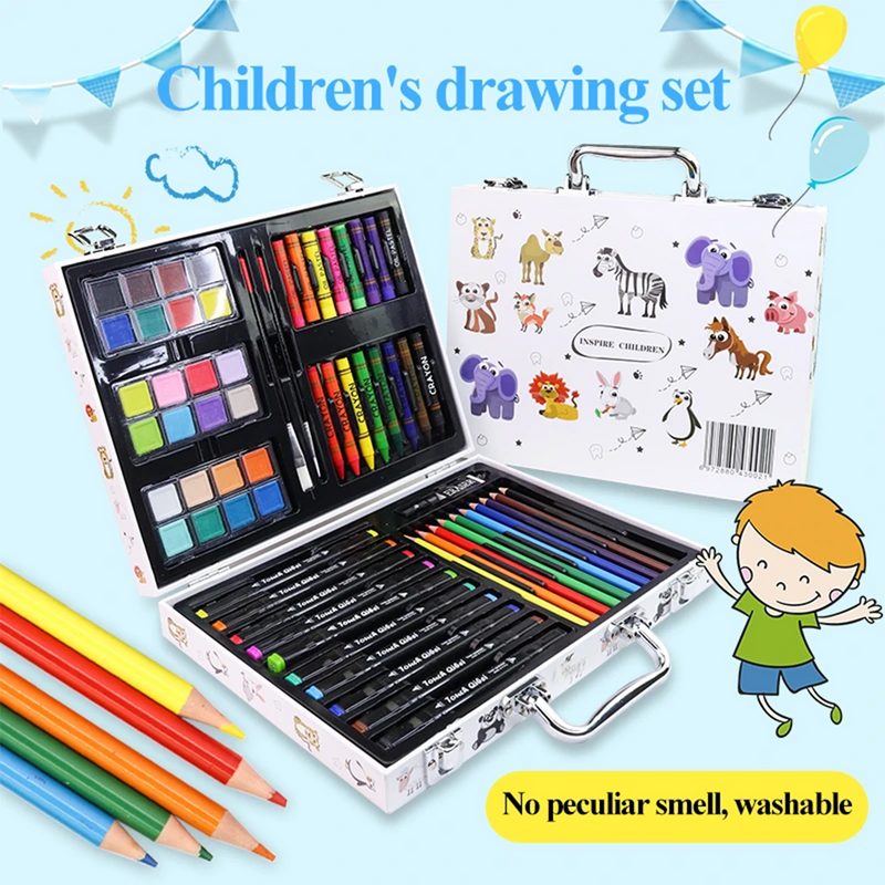 Kit De Arte Dibujo Infantil 66 Piezas En Maleta pequeño