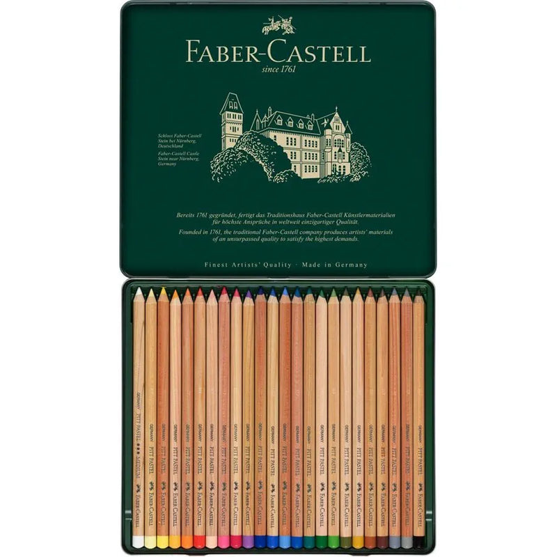 SET LAPICES PITT PASTEL 24 COLORES FABER CASTELL