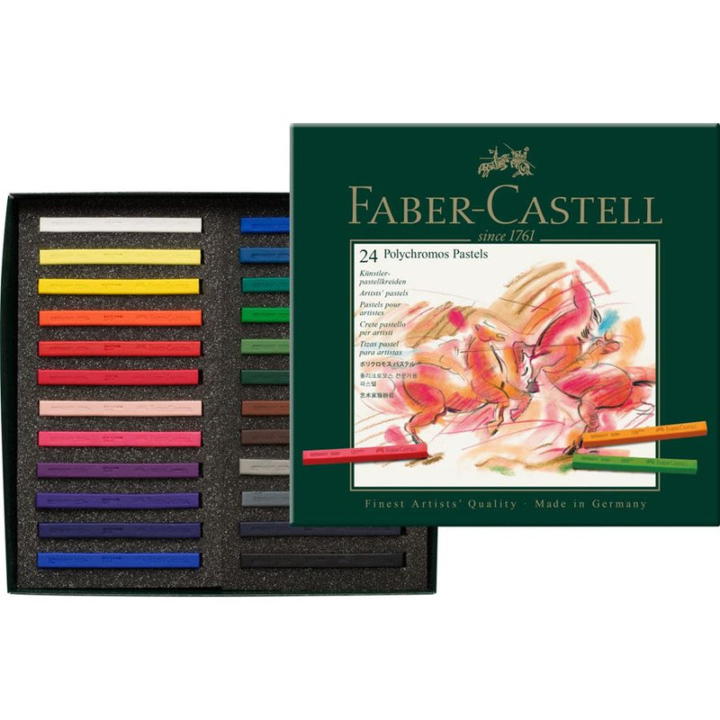 SET 24 POLYCHROMOS PASTEL FABER CASTELL