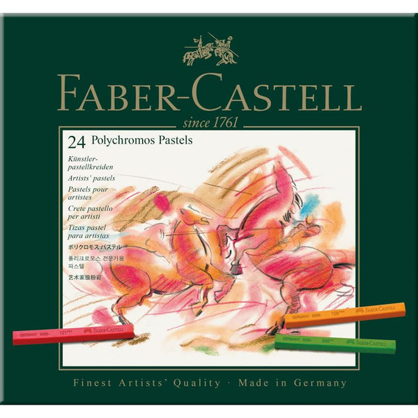 SET 24 POLYCHROMOS PASTEL FABER CASTELL