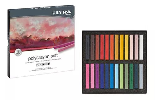 LYRA POLYCRAYONS SOFT - ESTUCHE 24 TIZAS ARTÍSTICAS