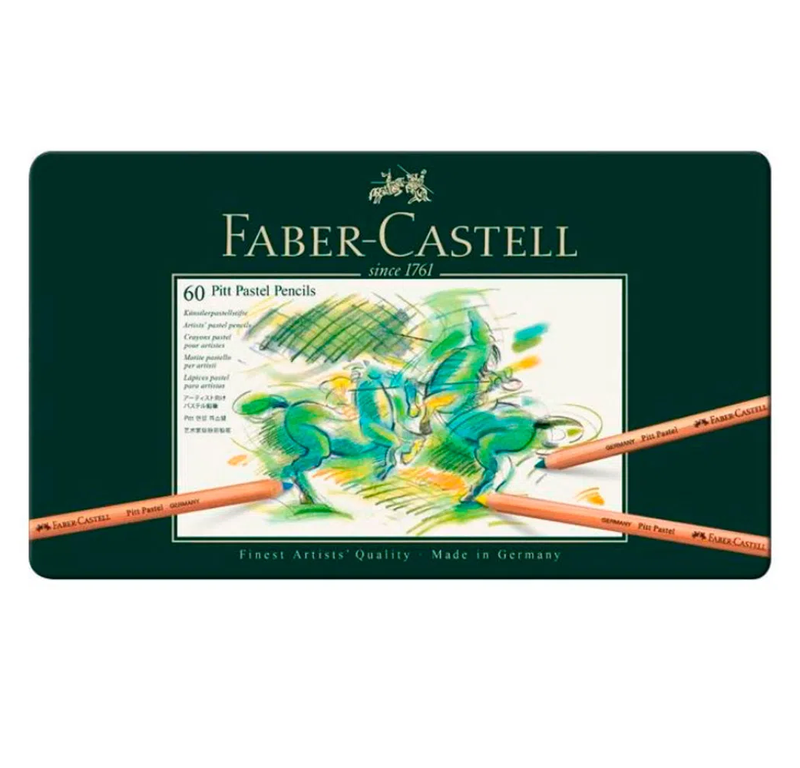 SET LAPICES PITT PASTEL 60 COLORES FABER CASTELL