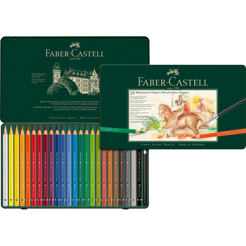 SET WATERCOLOUR PENCILS ALBRECHT DÜRER MAGNUS 24 COLORES FABER CASTELL