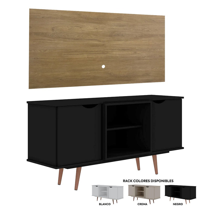 COMBO RACK TV HAMPTON + PANEL TV BAREN