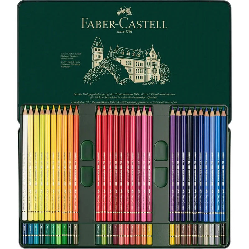 LATA POLYCHROMOS COLOUR PENCILS 60 COLORES FABER CASTELL