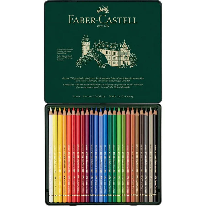 LATA POLYCHROMOS COLOUR PENCILS 24 COLORES FABER CASTELL