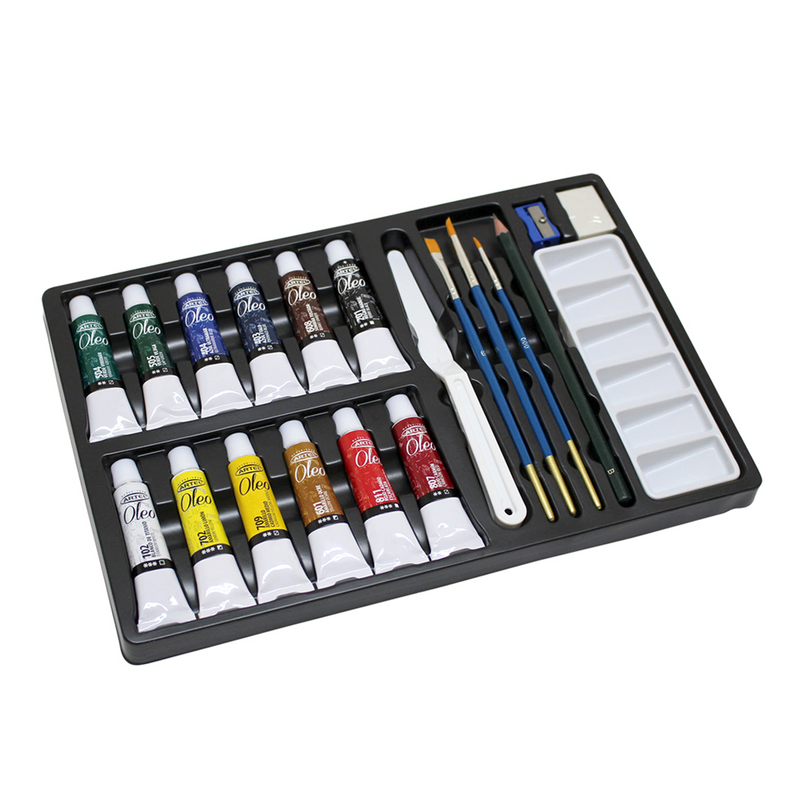 SET DE PINTURA OLEO 20 PIEZAS ARTEL