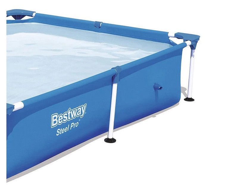 PISCINA ESTRUCTURAL BESTWAY RECTANGULAR STEEL PRO 2.21M X 1.50M X 43CM 1200 Litros