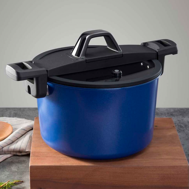OLLA SEMI EXPRESS 6 LITROS AZUL BOHLIER