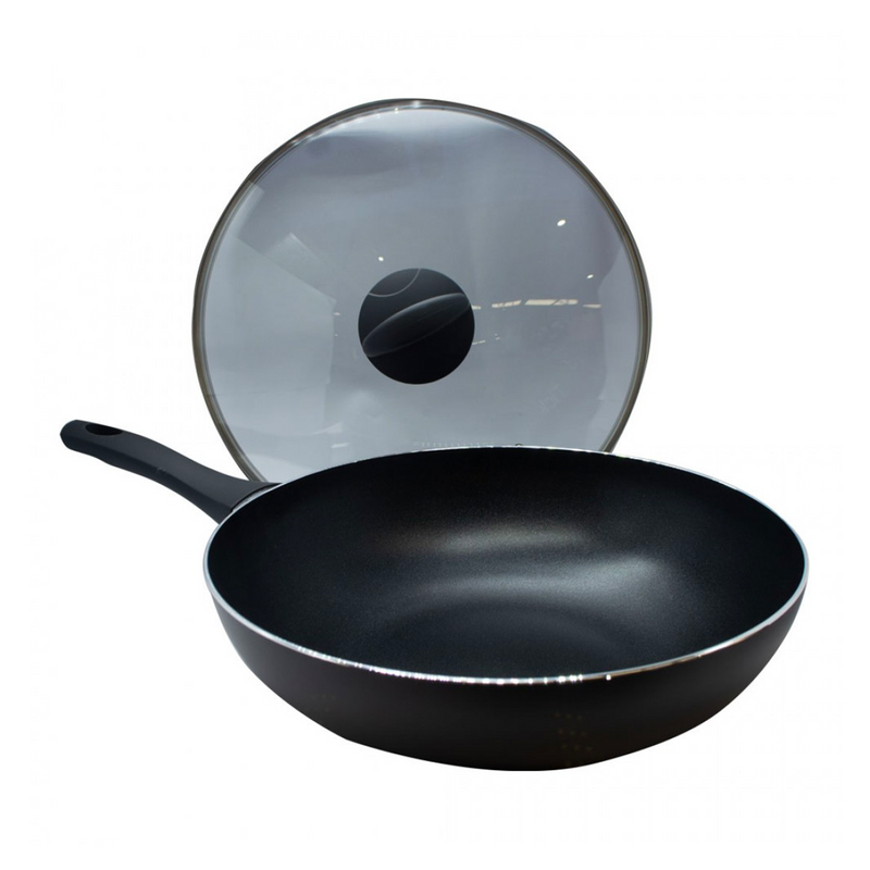 WOK 30CM CON TAPA FIRENZE TALEGGIO