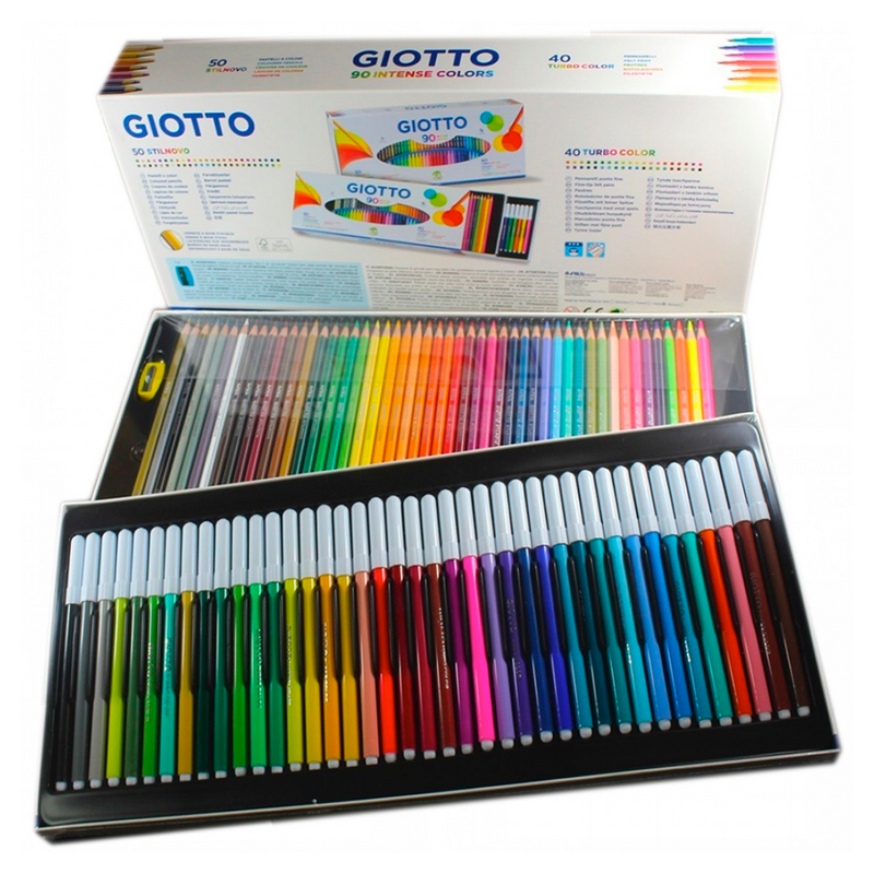 SET GIOTTO 90 COLORES (40 TURBO COLOR + 50 STILNOVO)