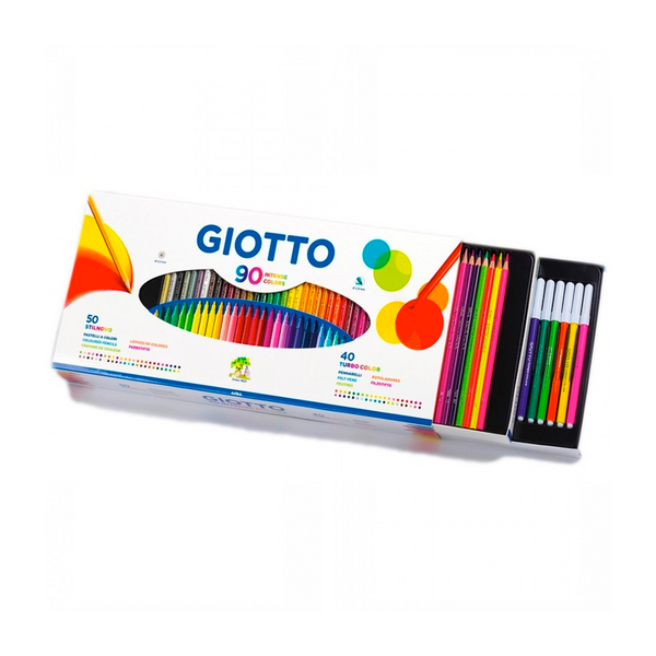 SET GIOTTO 90 COLORES (40 TURBO COLOR + 50 STILNOVO)