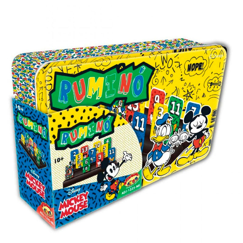 JUEGO RUMINO CAJA METALICA MICKEY