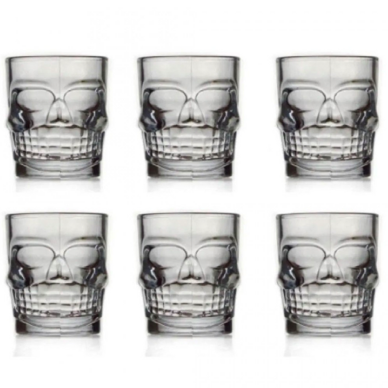 SET DE 6 VASOS SHOT CHICOS DE CALAVERAS