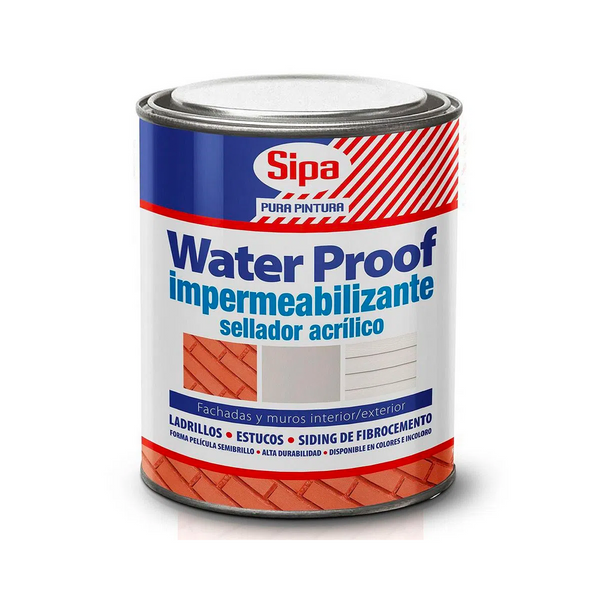 WATERPROOF CAR. INCOLORO 1/4 GL. 1/4 GALLON