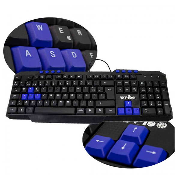 TECLADO WEIBO USB KEYBOARD FC-536