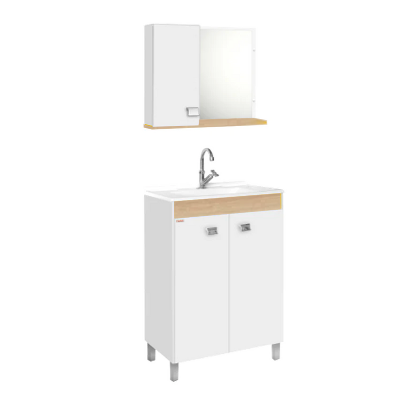 KIT MUEBLE VANITORIO + COLGANTE 2 PUERTAS