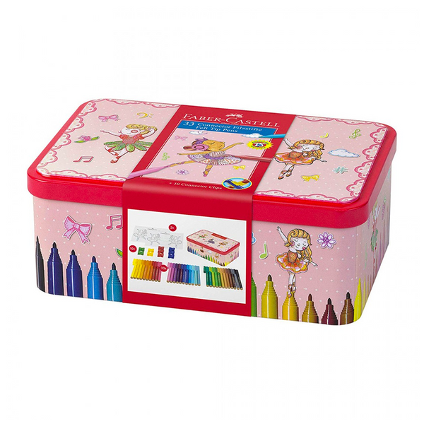 MARCADORES CONNECTOR BAILARINA 25 PIEZAS FABER CASTELL