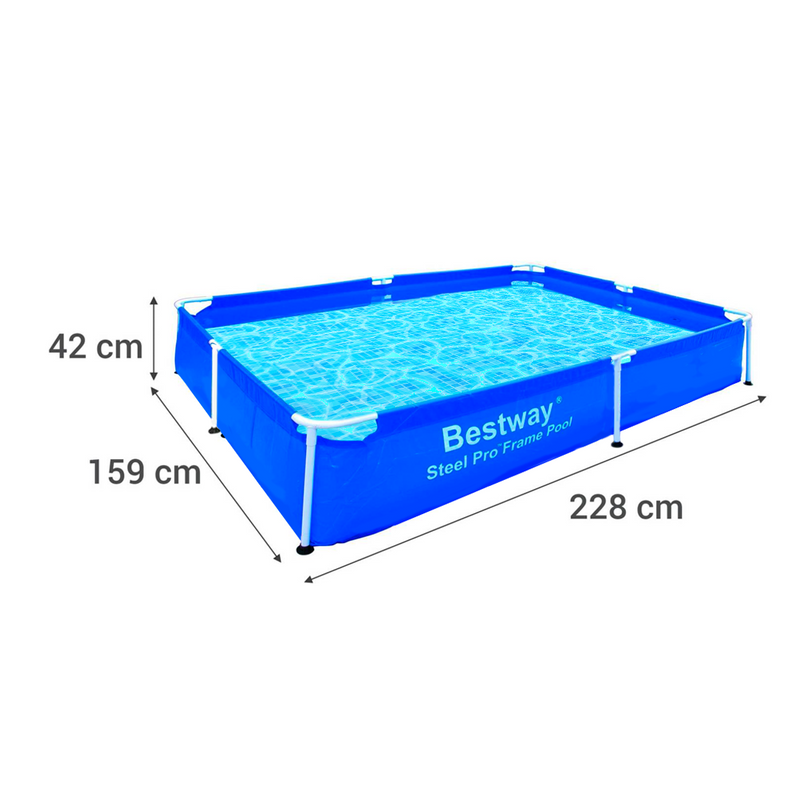 Piscina estructural rect 228x159x42cm - 1220Lt