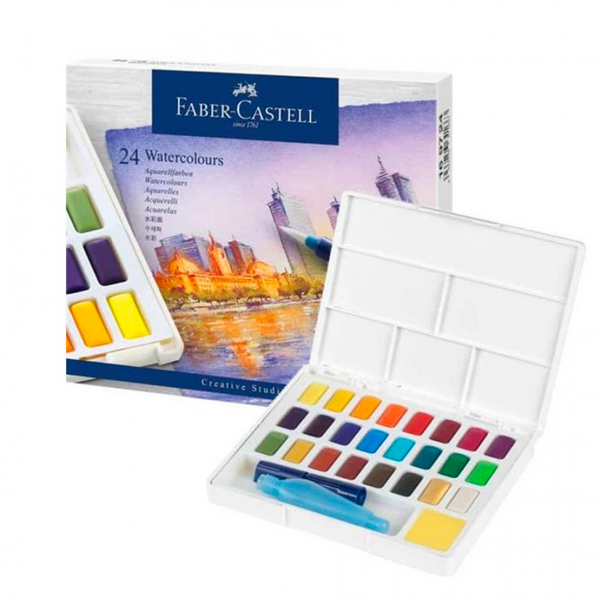 ESTUCHE 24 ACUARELAS FABER CASTELL