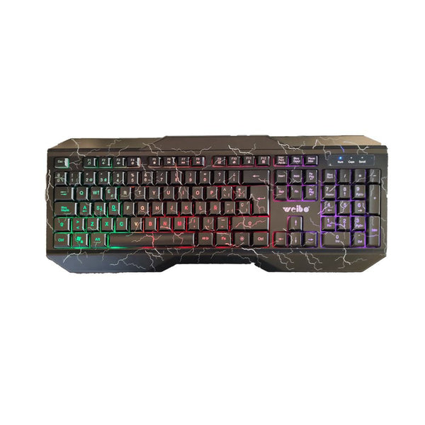 TECLADO GAMER WEIBO WB-570 RETROILUMINADO