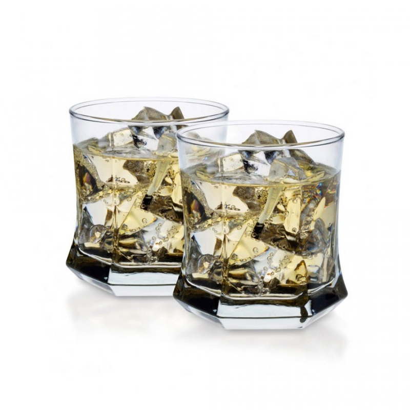 SET 6 VASOS VIDRIO VIVALDI ROCKS CRISTAR 8OZ