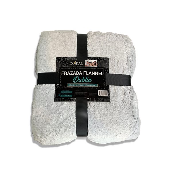 FRAZADAS DORAL FLANNEL DUBLIN (ESTAMPADA) SURTIDO (230-28 GRS/M2) 2 PLAZAS