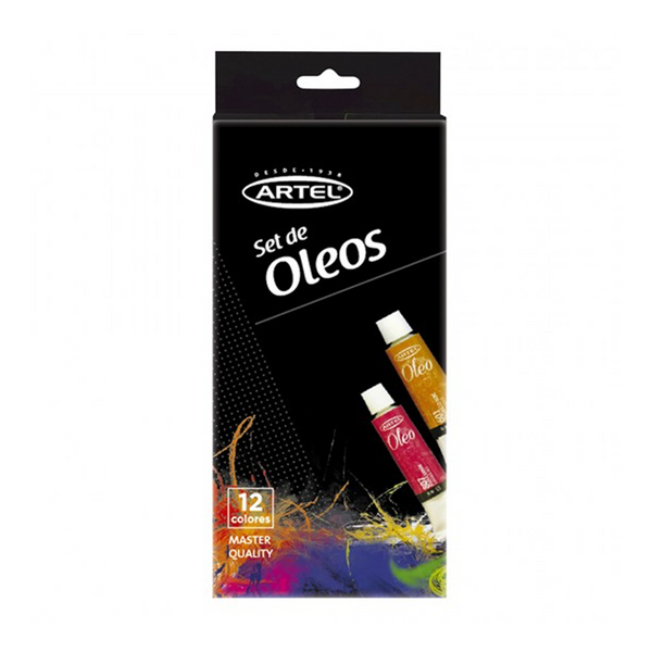 PINTURA OLEO SET 12 COLORES DE 12ML ARTEL