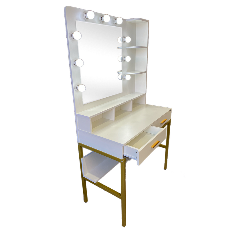 TOCADOR HOLLYWOOD CON LUCES LED WEB-D9008