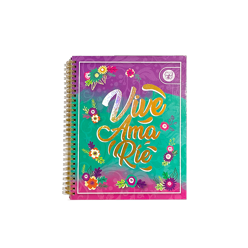 Cuaderno universitario tapa dura doble espiral Arte Top