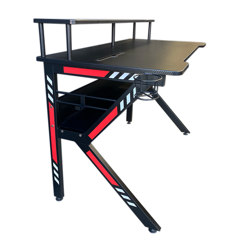 ESCRITORIO GAMER DUAL PRO ST-S1945 ROJO/NEGRO