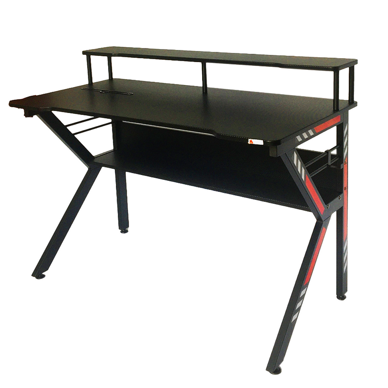 ESCRITORIO GAMER DUAL PRO ST-S1945 ROJO/NEGRO